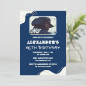 Foto 68. Geburtstag Einladungen Männer Einfache Ma (Stehend Vorderseite)