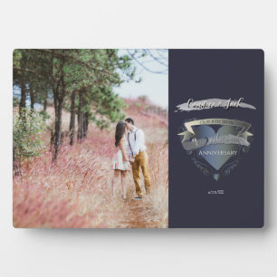 Foto 6. Hochzeit Jubiläum Eisenkerne Emblem Fotoplatte