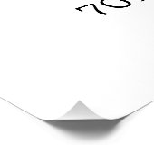 Foto 70. Geburtstag Begrüßungszeichen | Schau mal, Poster (Ecke)