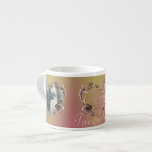 Foto 7. Hochzeitstag Rose Coppery Espressotasse<br><div class="desc">Suchen Sie nach dieser romantischen,  koppery 7. Hochzeitstag Espresso-Tasse mit Ihrem prächtigen Bild? Dann vielleicht haben Sie es mit meinem originalen,  Rose-Herzkastendesign auf Zazzles fabelhaft bedruckten Tasse gefunden!</div>