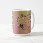 Foto 7. Hochzeitstag Rose Coppery Kaffeetasse (VorderseiteRechts)