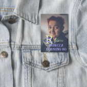 Foto 80. Geburtstag hinzufügen Namensdatum modern Button (Insitu)