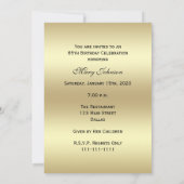 Foto 85. Geburtstagsparty Einladung Brown (Rückseite)