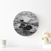 Foto 88 Felsen am Strand Große Wanduhr (Zuhause)