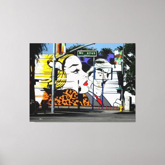 Foto 8 Graffiti in Farbe Leinwanddruck (Vorderseite)