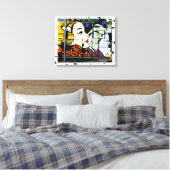 Foto 8 Graffiti mit Fun Stars Leinwanddruck (Insitu (Schlafzimmer))