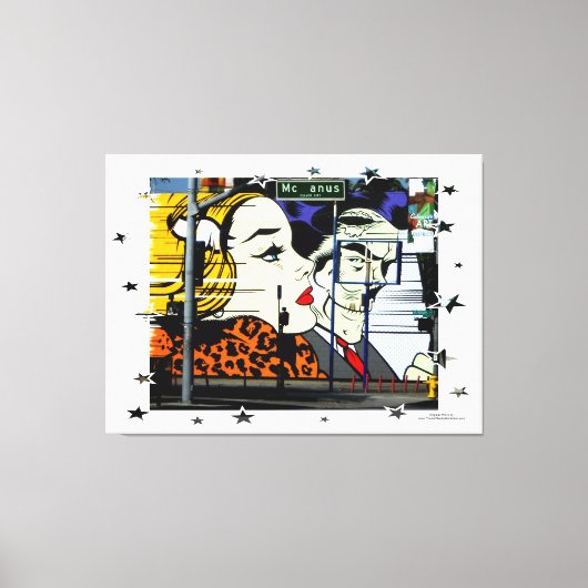 Foto 8 Graffiti mit Fun Stars Leinwanddruck (Vorderseite)