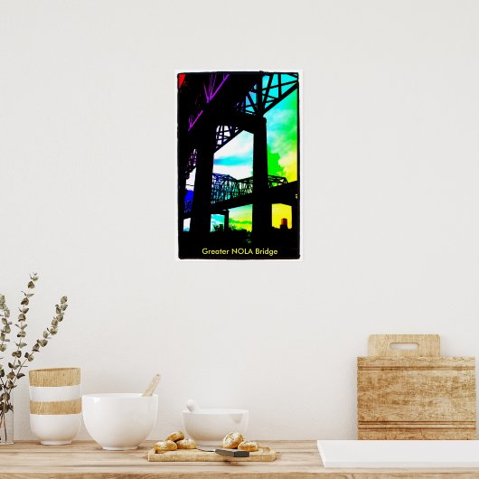 Foto-9, Greater NOLA Bridge Poster (Küche)
