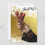 *~* FOTO A101 Cocktail Verziert 1 BACHELORETTE Einladung (Vorderseite)