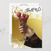 *~* FOTO A101 Cocktail Verziert 1 BACHELORETTE Einladung (Vorne/Hinten)