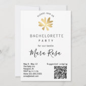 *~* FOTO A101 Verziert Cocktail 1 BACHELORETTE Einladung (Rückseite)