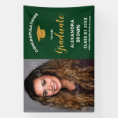 Foto Abitur-Ankündigung Grün Banner (Vertikal)