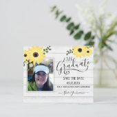 Foto-Abitur für Holz Save the Date I (Stehend Vorderseite)