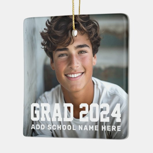 Foto Abitur Jahrname oder Abschluss Keramikornament (Links)