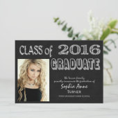 Foto Abschluss 2016 | Einladung auf Schalttafel (Stehend Vorderseite)