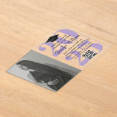 Foto Abschluss 2025 Party qr lila Skript Acryleinladungen (Ablage )