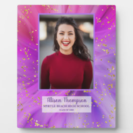 Foto Abschluss Abstrakt Lila Gold Tablette Fotoplatte