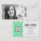 Foto Abschluss| Ananas - Münzmuster Telefonnummerkarte (Vorne/Hinten)