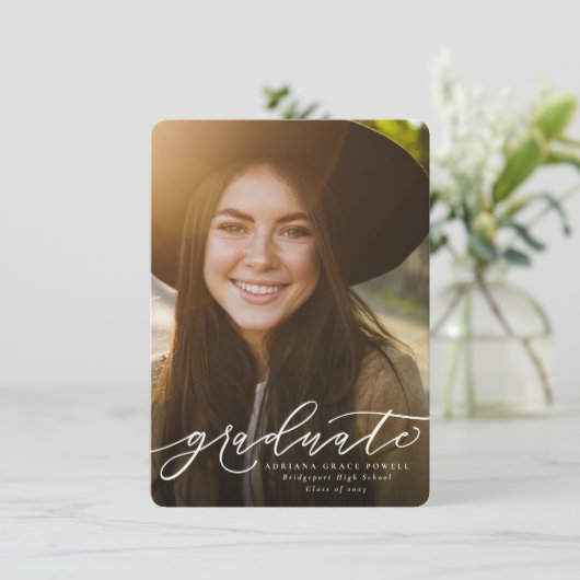 Foto-Abschluss Ankündigung (Stehend Vorderseite)