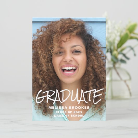 Foto Abschluss Ankündigung (Stehend Vorderseite)