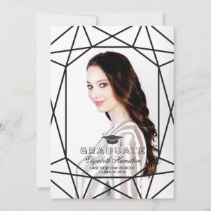 Foto Abschluss Ankündigung Black & White Gem