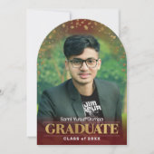 Foto Abschluss Ankündigung Classic Gold Red (Vorderseite)