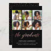 Foto Abschluss Ankündigung Imitats Rose Gold (Vorne/Hinten)