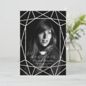 Foto Abschluss Ankündigung Silver Foil Gem (Stehend Vorderseite)