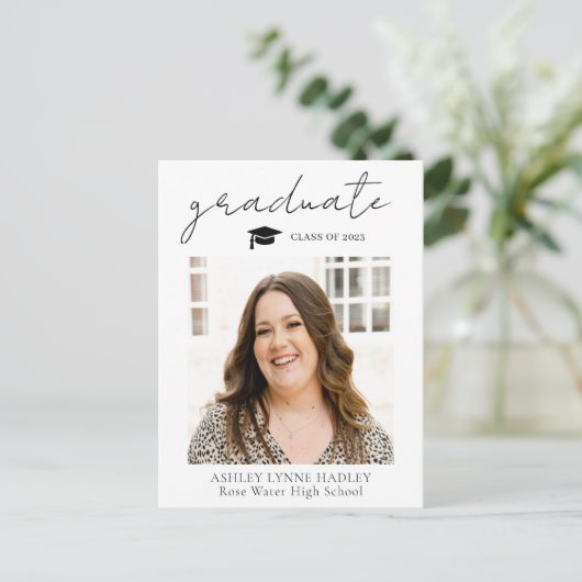 Foto Abschluss Ankündigung Skriptüberlagerung (Stehend Vorderseite)