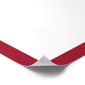 Foto Abschluss Autograph Crimson Border Poster (Ecke)