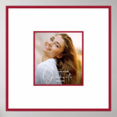 Foto Abschluss Autograph Crimson Border Poster (Vorne)