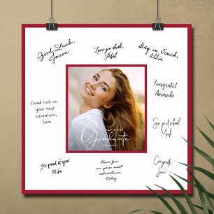 Foto Abschluss Autograph Crimson Border Poster