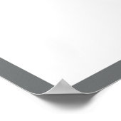 Foto Abschluss Autograph Dark Maroon Gray Poster (Ecke)