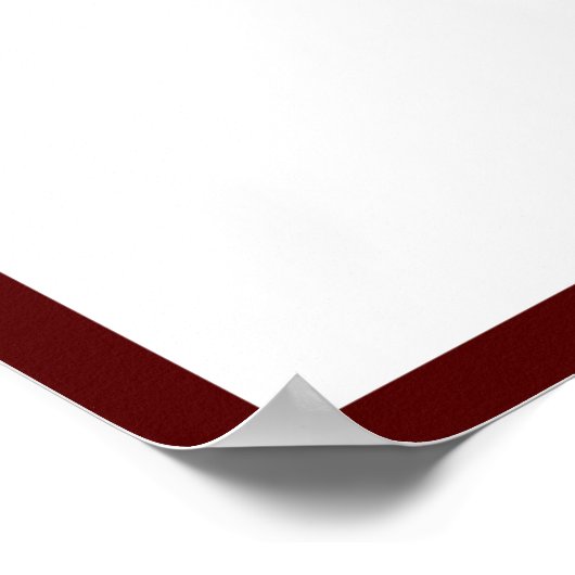 Foto Abschluss Autograph Dark Maroon Poster (Ecke)