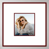 Foto Abschluss Autograph Dark Maroon Poster (Vorne)