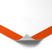 Foto Abschluss Autograph Orange Border Poster (Ecke)