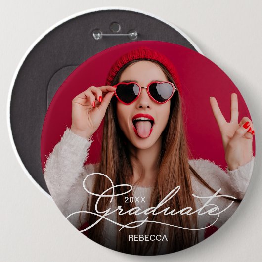 Foto Abschluss Button (Vorne & Hinten)