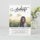 Foto Abschluss Card | Moderne Grand Invasion Einladung (Stehend Vorderseite)