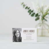 Foto Abschluss| Cherry Blossom Blume Muster Telefonnummerkarte (Stehend Vorderseite)