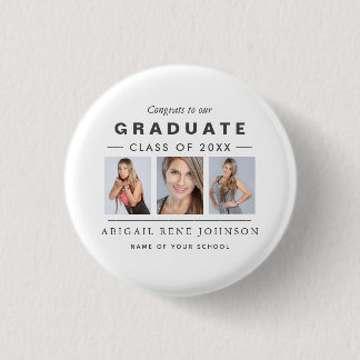 Foto Abschluss Collage Graduate Custom Button
