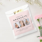 Foto Abschluss Collage Graduate Light Pink Geschenktütchen (Versiegelt)