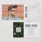 Foto Abschluss| Computerschaltung Telefonnummerkarte (Vorne/Hinten)