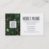 Foto Abschluss| Computerschaltung Telefonnummerkarte (Rückseite)