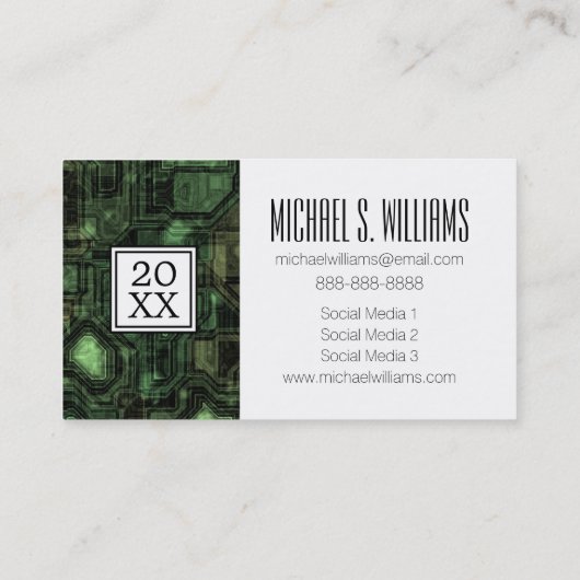 Foto Abschluss| Computerschaltung Telefonnummerkarte (Rückseite)