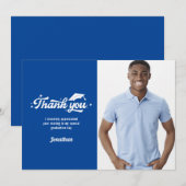 Foto Abschluss Danke Blau (Vorne/Hinten)