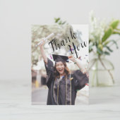 Foto Abschluss Danke Karte (Stehend Vorderseite)