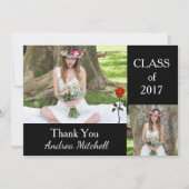 Foto Abschluss Danke Karte (Vorderseite)