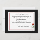 Foto Abschluss Danke Karte (Rückseite)