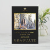 Foto--Abschluss der Krankenpflege schwarz Ankündigung (Stehend Vorderseite)