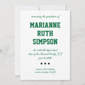 Foto-Abschluss Einladung (Rückseite)